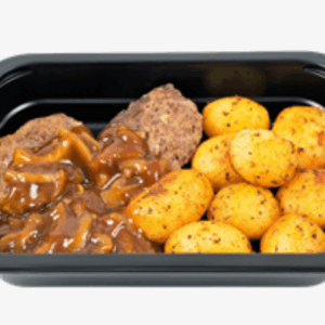 Kommande: Pannbiff med löksås och potatis