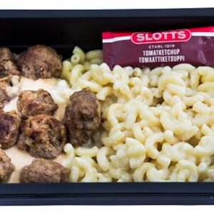 Kommande: Köttbullar med stuvade makaroner