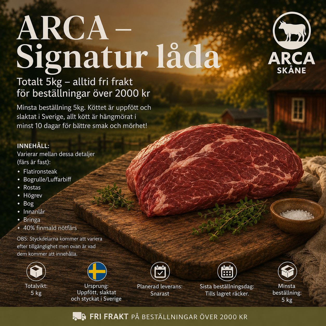 ARCA - Signatur - 5kg / 349kr kg