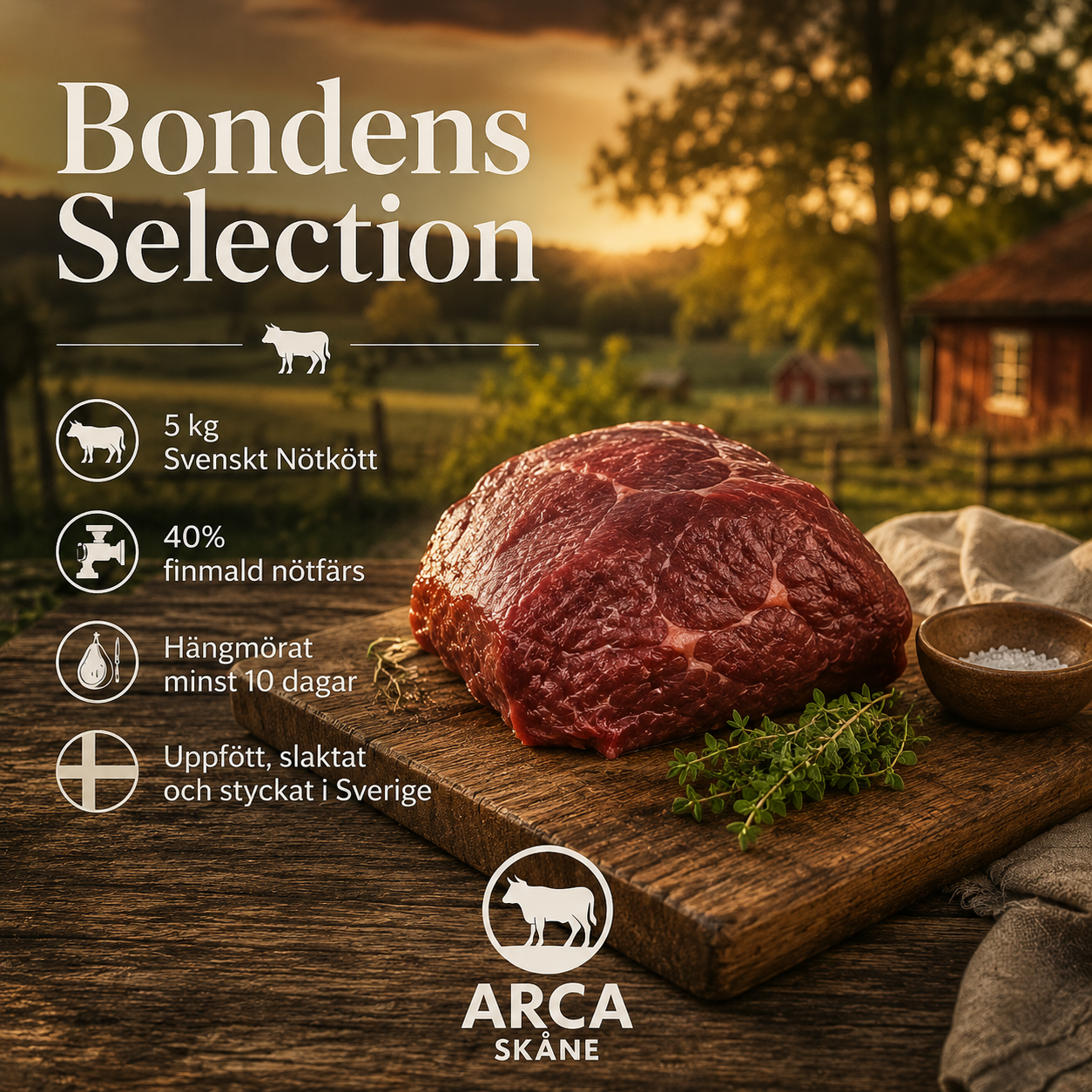 Arca - Bondens selektion 5kg/ 249kr kg